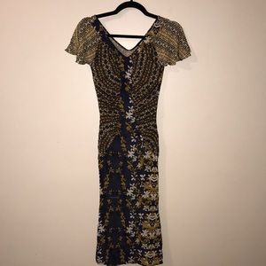 Just Cavalli 38 Purple and Yellow Flower Dress